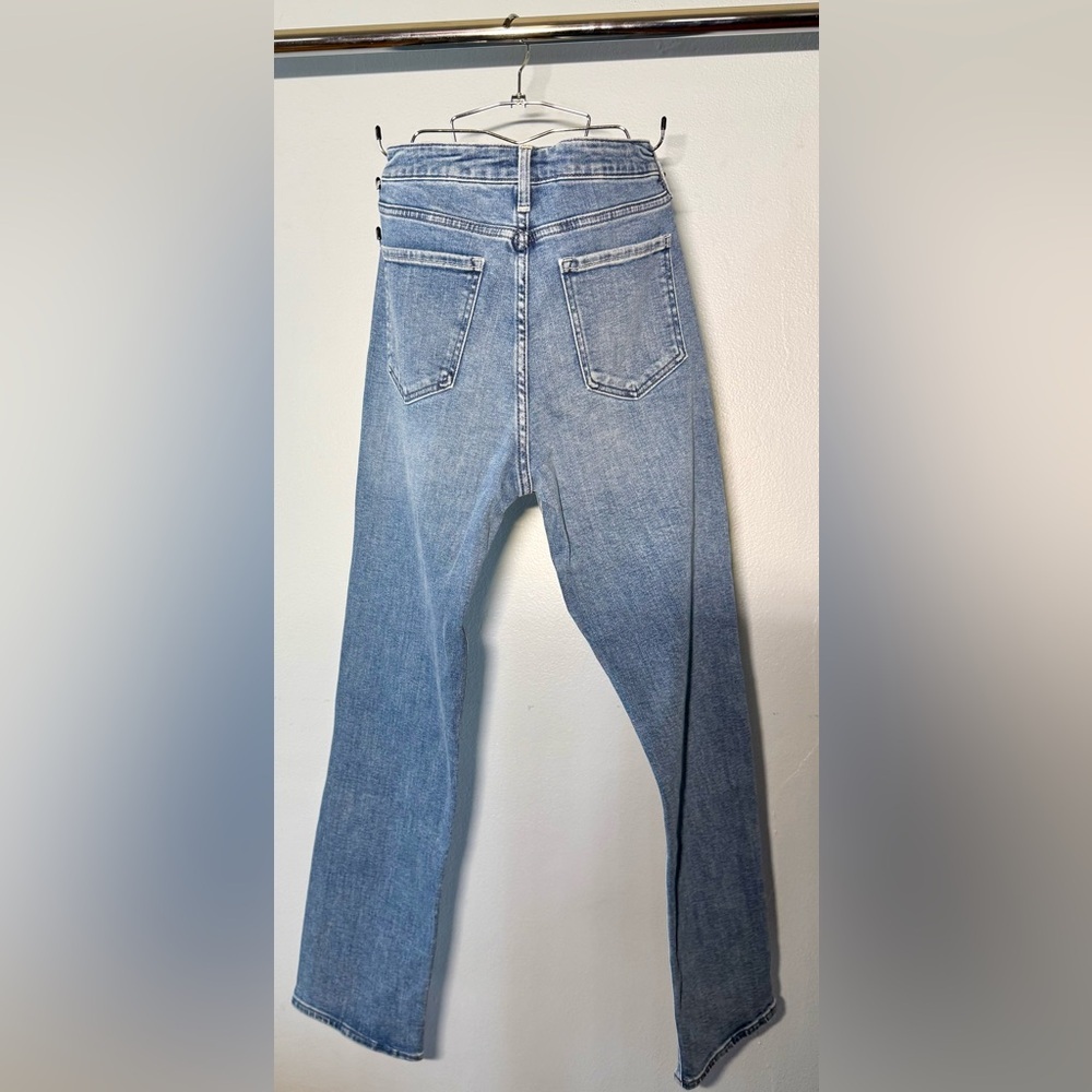 NWT Quince Luna Stretch Slim Straight Jeans Seaside Blue Size 30 - Picture 9 of 9